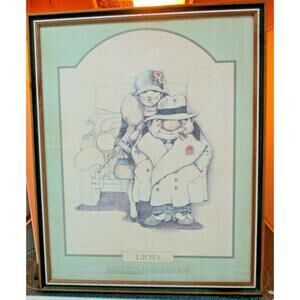 Vintage Gary Patterson 1975 Taurus Astrology Sign Framed Print